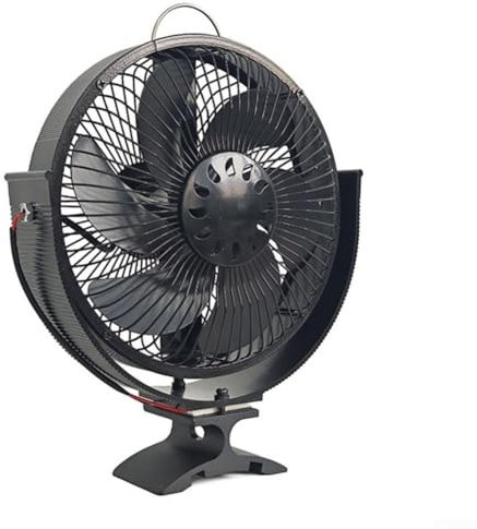 Ajuste manual de ángulo de todos los grados Ventilador de estufa Ventilador de chimenea montado en la pared Ventilador de quemador de madera/troncos alimentado por calor Ventilador ecológico