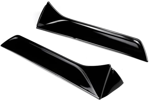 HDHCSCAGH Heckspoiler-Splitter für Seat Leon 5F FR Mk3 MK3.5 Seden 2013-2021, Paar Auto Heckscheibe Seitenspoiler Lippenflügel Autoteile, ABS-Kunststoff, glänzend Schwarz