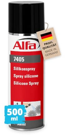 1x Alfa Silikonspray 500 ml hitzebeständiges und feuchtigkeitsabweisendes Kontaktspray