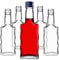 KADAX Lot de 5 bouteilles en verre - 200 ml - Bouteilles vides avec bouchon à vis - Petites bouteilles de liqueur à remplir - Bouteilles de vin en verre - Bouteilles d'alcool - Bleu
