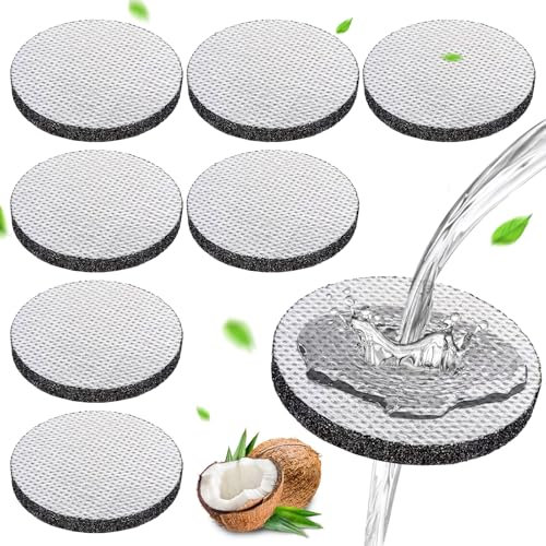 8 Pièces MicroDisc Filtres à Eau pour Bouteilles Filtrantes Brita Fill & Go, Réduit les PFAS, le Chlore, les Microparticules, D'autres Substances Altérant le Goût Dans L'eau Potable