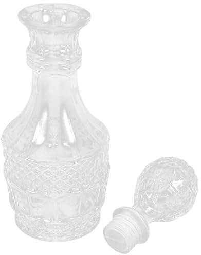 SHINEOFI Carafe à Whisky Verre Transparent Bouteille Décanteur Élégante pour Bar Restaurant et Maison Design Épuré et Stable pour Whisky Jus et Eau
