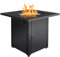 Legacy Heizung 71 cm quadratisch Gas Fire Pit Tisch Pulverbeschichtung Rattan Look, EIN Tisch Deckel enthalten