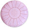 Poufs&Pillows Marokkanischer Echtleder Pouf - Handgefertigt - Gefüllt Geliefert - Ottoman, Sitzsack, Fußhocker, Puff (Rosa)