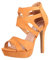 Elara Damen Pumps Offen Stilettos High Heels Chunkyrayan LL85-Camel-36