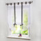 Devola Raffrollo Transparente Voile Raffgardinen mit Schlaufen Cafe Gardine Moderne Rollo Küchengardine Privatsphäre Fenstervorhang BxH 120x140cm Grau 1er Pack