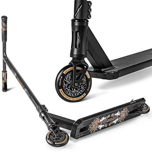 Movino Maniac Stunt Scooter Roller | Professioneller Freestyle Roller | IHC-Kompressionssystem | Street-Deck | T-Bar mit Abmessungen 59 x 54 cm | Räder 110 mm Full Core mit ABEC9-Lagern