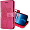 KANVOOS Cover per Xiaomi Redmi 9A/9AT - Custodia a Libro in Pelle PU con Silicone TPU, Antiurto Flip Portafoglio (Fucsia)