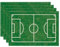Artoid Mode Sport Fussballfeld 4er Set Platzsets, 30x45cm Bankett Tischsets Waschbar Drinnen Draußen Platzdeckchen Küche Party Deko