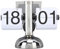 Hztyyier Flip Clock Page Turning Tischuhr für Zimmer Mechanische Page Turning Clock für Wohnzimmer Flip Clock Retro (Weiße Seite)