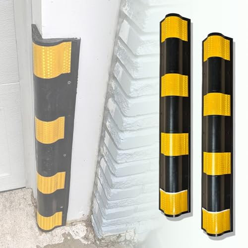 Paracolpi Garage, paraspigoli Muro, paracolpi Garage Auto da Muro, paraspigoli Gomma, paraspigoli della Porta del Garage, per Il Magazzino di Assistenza al Parcheggio(60cm)