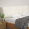YCBTREE Bett Kopfteil Bezug, Bettkopfteil Hussen, Bettkopfabdeckung Verdicken Gesteppt, Rückenschutz All-Inclusive Slipcover, Dehnbar, Waschbar, Abnehmbar, für Schlafzimmer (Beige, Innerhalb 200cm)