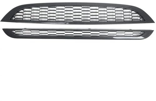 DZSFSTRHRRT Kühlergrill 2Pcs Auto Oberen Unteren Kühlergrill Honeycomb Mesh Front Stoßstange Grille Grill Montage Kompatibel Für Mini Für Cooper/R50 2001-2006 Frontstoßstangengrill