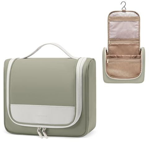 LOVEVOOK Kulturbeutel zum Aufhängen, Wasserdicht Kulturtasche Damen mit Haken, Groß Waschtasche Washbag Kosmetiktasche Kosmetikkoffer Beauty Case Cosmetic Bag für Reise Make Up