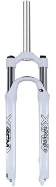 Stoßdämpfer Absorber Fahrrad-Vorderradgabel, 26 27,5 29 Zoll, Aluminiumlegierung, Mountainbike-Federgabel, Stoßdämpfer, Vorderradgabel, Federweg 100 Mm Federdämpfer(27.5 inches white)