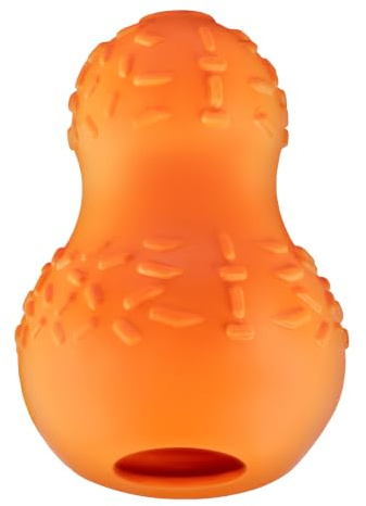 FANCY Schleckball Hund, Futterball Hund Leckerli Spielzeug 9 cm - Ideal für Kleine und Mittelgroße Hunderassen
