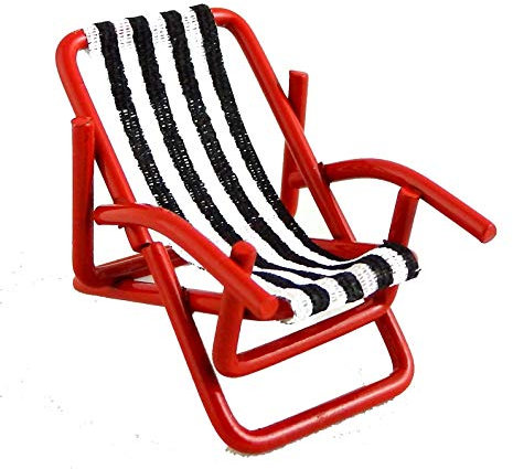 Melody Jane Puppenhaus Miniatur 1:24 Gartenmöbel Liegestuhl