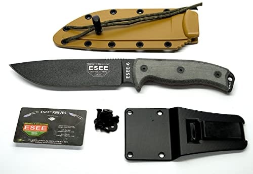 ESEE Unisex Rc6s Messer, Schwarz, 29.84 cm EU
