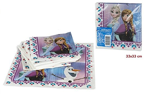 Frozen – Servietten, 20 Stück, 33 x 33 cm (Farbe Baby 71629)