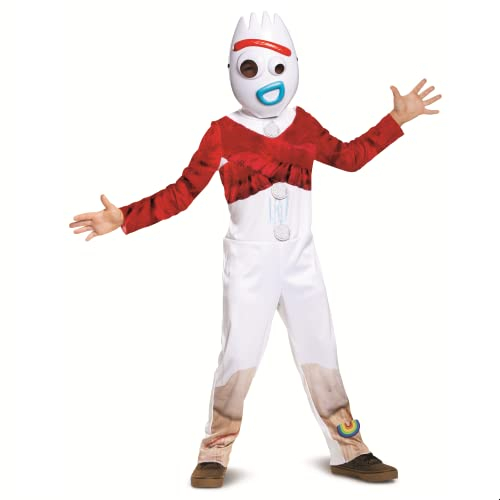 Disguise Costume Disney Pixar Forky Toy Story 4, blanc, taille M (7-8)