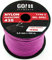 GO!elements 100m Paracord Seil aus reißfestem Nylon - 3mm Paracord 425 Typ II max. 192kg - Schnüre als Outdoor Seil, Allzweckseil, Survival Seil, Armband, Hundeleine, Nylonschnur, Farbe: Rosa