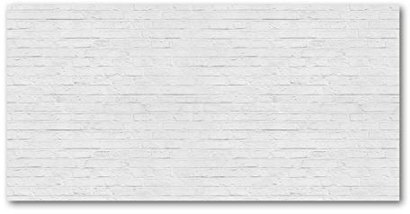 Tulup Acrylglas - Wandkunst - Bild auf Acrylglas Deko Wandbild hinter Kunststoff/Acrylglas Bild - Dekorative Wand für Küche & Wohnzimmer 120 x60 cm - Sonstige - Backsteinmauer - Weiß