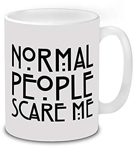 PAWANG La Gente Comune Mi Spaventava. American Horror Story Ha Ispirato Il caffè Interessante Tazza Romanzo Regalo Ufficio Lavoro.
