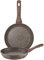 PINTINOX Set 2 Padelle Alluminio Serie Natura Adatte All'induzione, Rivestimento Antiaderente Effetto Pietra (SET 24-28)