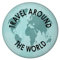 Travel Around The World Weltkarte Magnet rund mit Flaschenöffner schöner Magnet rund mit Flaschenöffner für den Kühlschrank zum Befestigen von Fotos, Postkarten oder Haushaltsplan
