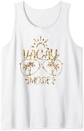 Vacay Mode, ein niedlicher Urlaub im Sommer-Leopart-Licht Tank Top