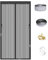 DarkSwan Personalizar Mosquiteras para Puertas, Negro Mosquitera Puerta Magnetica, Cortina Mosquitera Puerta Exterior Sellado Arriba a Abajo Automáticamente, Mosquitera Puerta Corredera