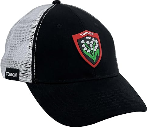 RCT Toulon Cap Offizielle Kollektion Rugby Club Toulonnez – Größe verstellbar, Schwarz , One size