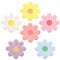 PEUTIER 60 Uds Platos Papel Margaritas, 18cm Lindos Platos de Margaritas Platos con Forma de Flor Platos Boho Hippie Platos de Papel Flores para Cumpleaños Baby Shower Boda Fiesta de Primavera