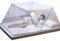 YYLDPFDC Moustiquaire Pliable Lit 2 Places, Portable de Voyage Moustiquaire, Camping Mosquito Rideau, Installation Facile, Maille Fine, pour Chambre à Coucher, Camping, 190 x 160 x 80 cm