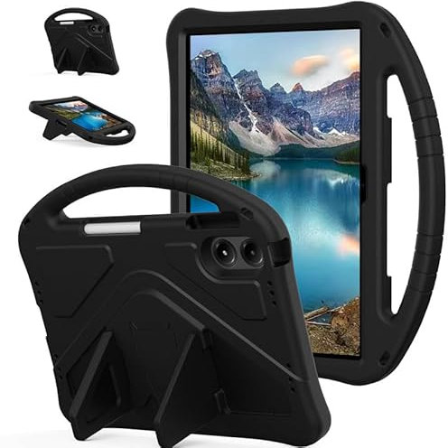 Tablet Case For Xiaomi Redmi Pad Pro 12.1 Inch 2024, Kids Friendly Protective Cover Lightweight Shockproof Cover with Handle Stand, Black