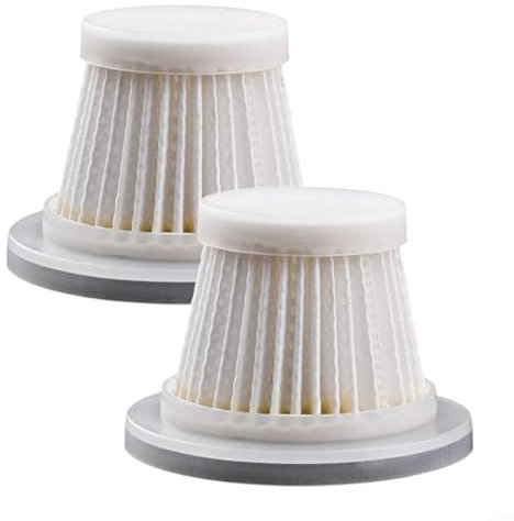 Puupaa Filtro de aspiradora de coche, filtro HEPA de repuesto para aspiradora inalámbrica, filtros lavables y reutilizables (paquete de 2)