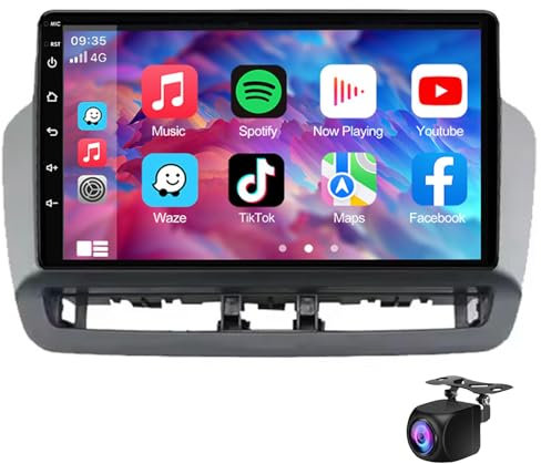 Android 14 Autoradio-Stereo Für Seat Ibiza 2012-2015 GPS-Navigation Ultradünner Mainframe 9 IPS Touchscreen Auto-Navigationsvideo Mit Wifi Bluetooth Mirror Link USB-Rückfahrkamera(Size:M200S)
