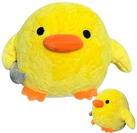 Genérico Enten-Plüschkissen, Plüschtier, weiches Plüschtier, weich, weich, weich, mit Messer-Design für Nachttisch