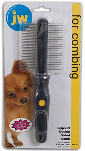 JW Gripsoft Grooming Double Sided Comb