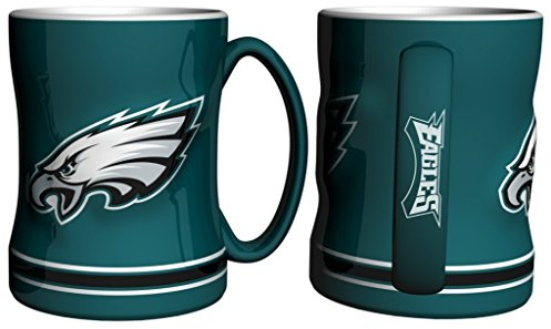 NFL modellierte Kaffee Tasse, 15 Unzen, Keramik, Philadelphia Eagles