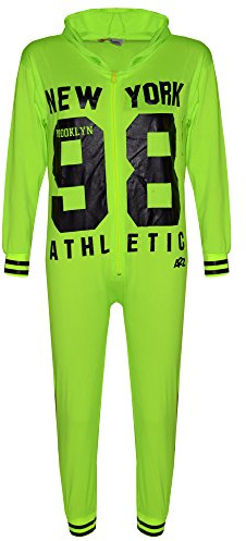 A2Z 4 Kids Girls Boys Cotton Onesie New York - Cotton Onesie N Y Neon Green 11-12