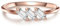 Glanzstücke München Damen-Ring Sterling Silber 925 rosévergoldet mit Anhänger Bergkristall - Edelstein-Ring filigran in Rosegold-Farben