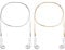 Kelendle 2 Pack Compatible for Airpods Strap Wireless Earphone Holder Chain for AirPods Ear Hook Anti-Lost Wire Cable Connector Sports Neckband Airpods Accessories, Sliver + Gold