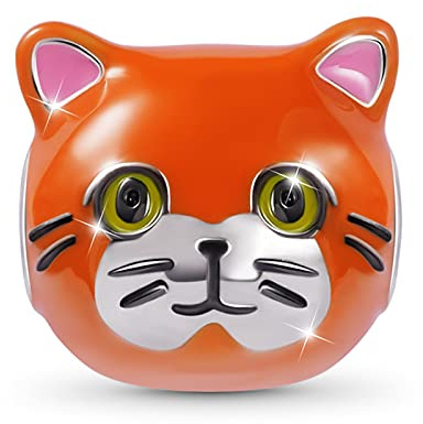 GNOCE Exotische Kurzhaar Katze Charm Bead Sterling Silber Tiere Beads Perlen Fit Armband/Halskette Für Frauen Mädchen Tochter mit Geschenk Box