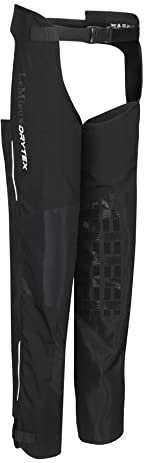 LeMieux DryTex Stormwear wasserdichte Chaps – Schwarz – Fleecefutter & elastischer Bund, Schwarz , XL