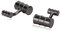 Cufflinks for Men Black, Groom Cufflinks Manschettenknöpfe Edelstahl Streifen Zylindrisch Anzug Accessoires Schmuck Geschenk