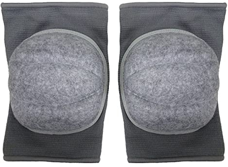 Playwell Luxus Premium-Qualität Mma Dick Gepolstert Geist Grau Knie Oder Ellenbogenschutz (M)