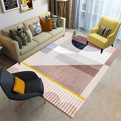 RUGMRZ Bed Carpets For Bedroom The living room corridor decoration is washable and comfortable floor rugs Pink gaming rug for boys bedroom kids rugs Bed Carpets For Bedroom area rug140x200CM