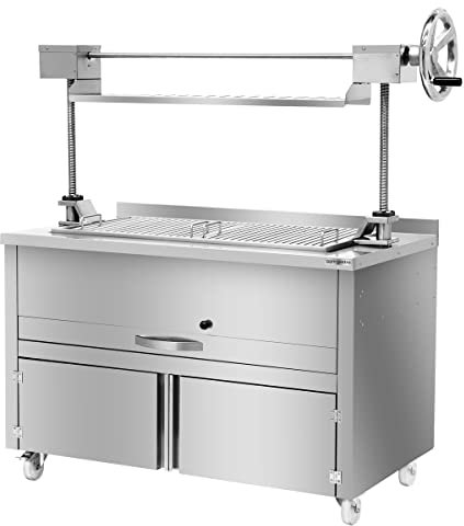 GGM Gastro | HKGLE120 | Holzkohlegrill - 1340mm - mit Lift & 1 Schublade