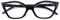 Kodilin Occhiali da Lettura Donna 2.0 Anti Luce Blu Cat Eye Occhiali per PC con Cerniera a Molla, Nero